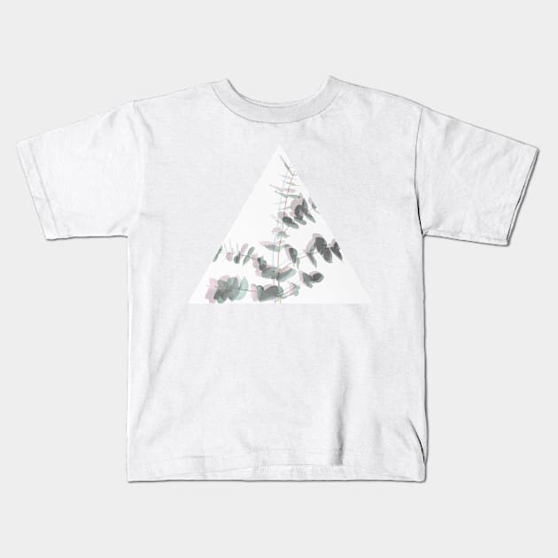 Eucalyptus Shadows Kids T-Shirt by Cassia